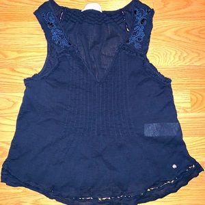 NWOT Abercrombie & Fitch Navy blue blouse